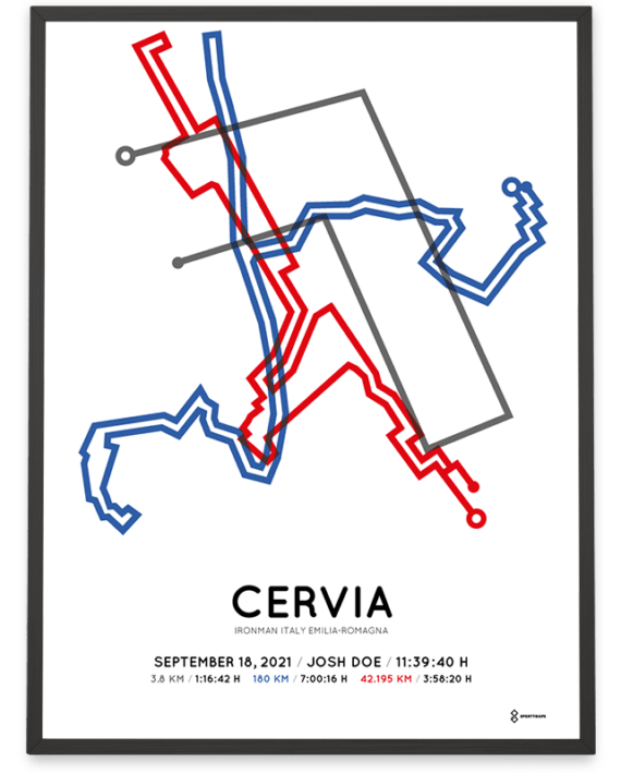 2021 Ironman Italy Emilia-Romagna course poster