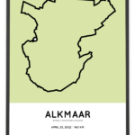 2022 Ronde van Noord-Holland 160km parcours poster Sportymaps