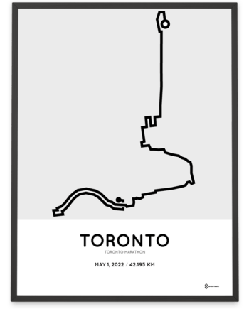 2022 Toronto marathon course poster