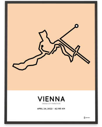 2022 Vienna city marathon strecke poster