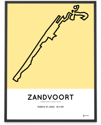 2022 Zandvoort Circuit Run route poster