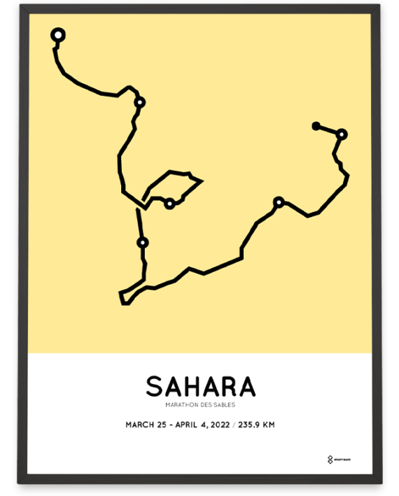 2022 marathon des sables parcours poster