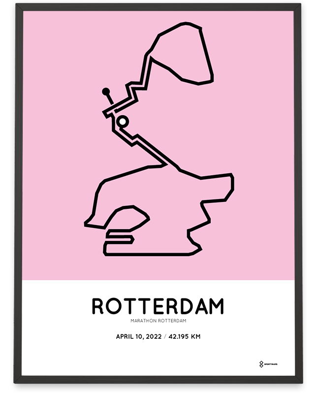 2022 rotterdam marathon parcours print