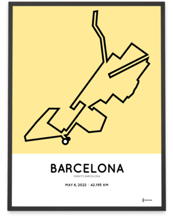 2022 Marato Barcelona Sportymaps course poster