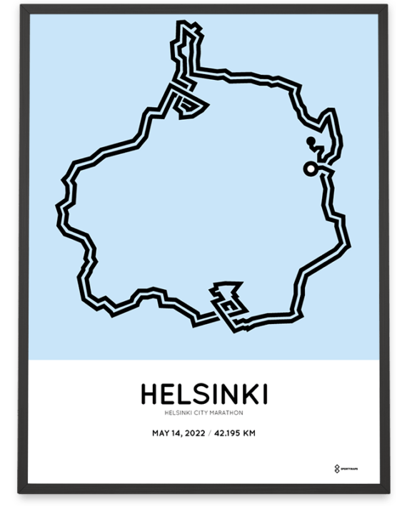 2022 Helsinki City Marathon print