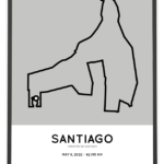 2022 Maratón de Santiago course poster