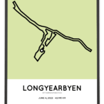 2022 Spitsbergen marathon Sportymaps course poster