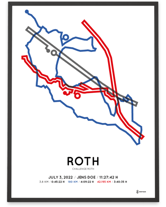 2022 Challenge Roth Sportymaps course poster