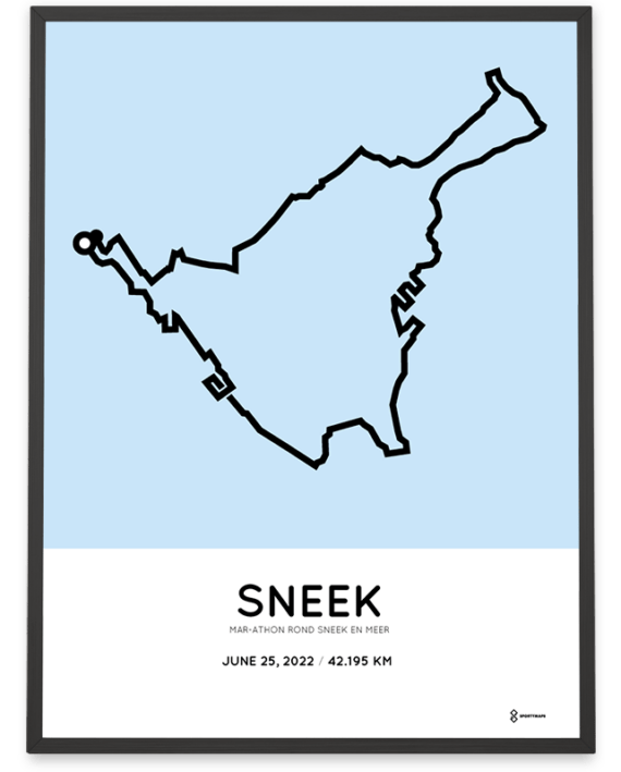 2022 Sneek Marathon parcours poster