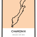 2022 mont blanc marathon Sportymaps parcours poster
