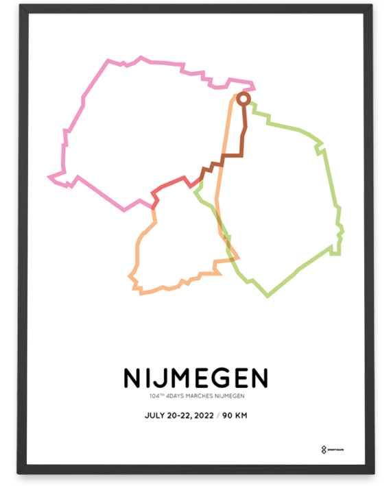 2022 4Daagse 120km route poster