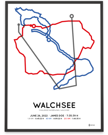 2022 Challenge Kaiserwinkl Walchsee Sportymaps Strecke poster