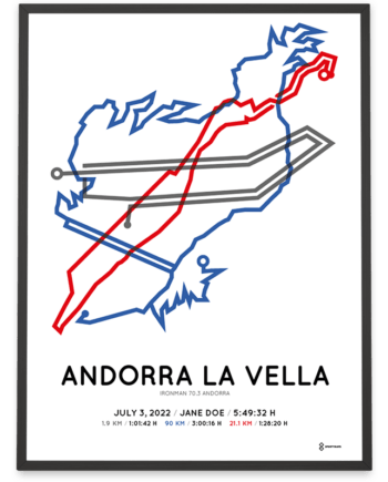 2022 Ironman 70.3 Andorra Sportymaps poster