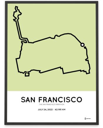 2022 San Francisco marathon cpurse poster