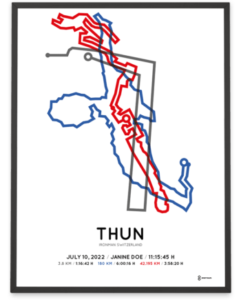 2022 ironman switzerland sportymaps course poster