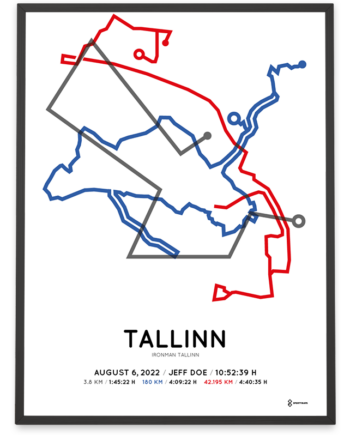2022 ironman tallinn routemap print