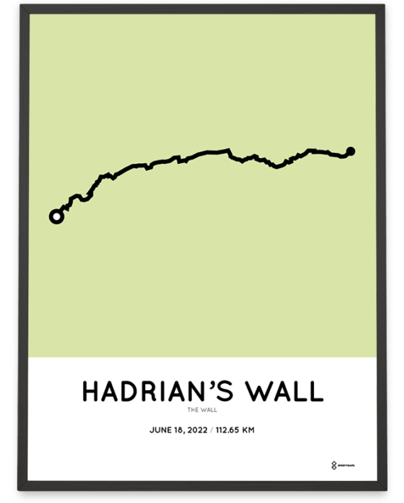 2022 the wall ultramarathon course poster