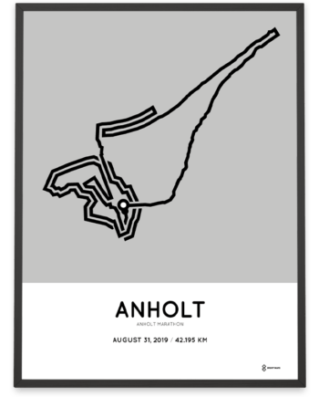 2019 Anholt marathon routemap poster