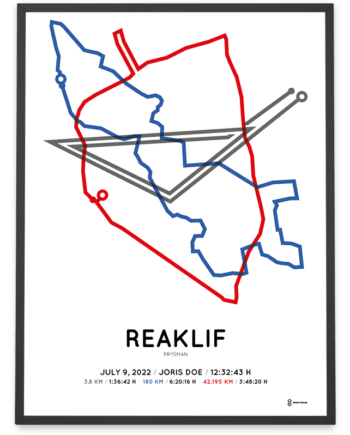 2022 Frysman Sportymaps parcours poster