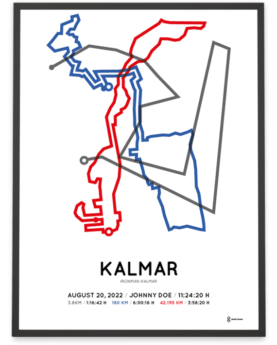 2022 Ironman Kalmar course poster