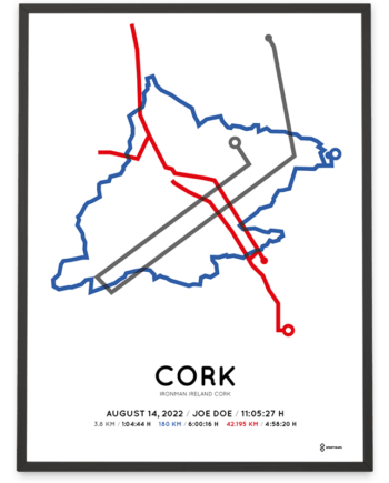 2022 Ironman cork course poster