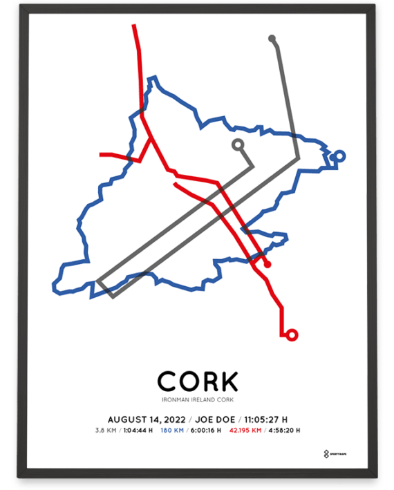 2022 Ironman cork course poster