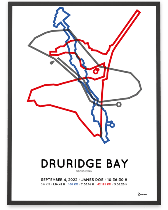 2022 Geordieman Sportymaps course poster