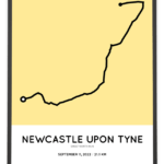 2022 Great North Run course poster