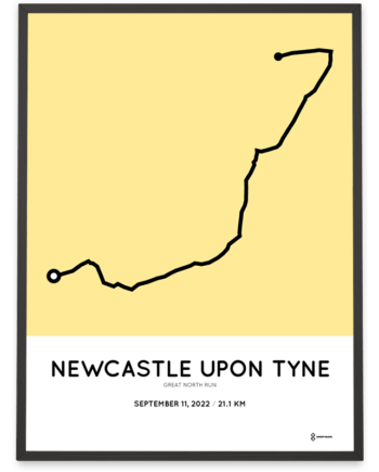 2022 Great North Run course poster