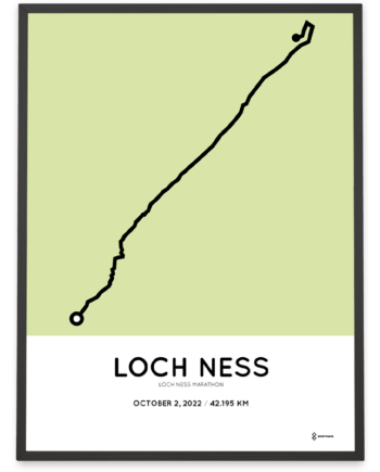 2022 Loch Ness marathoner map Sportymaps