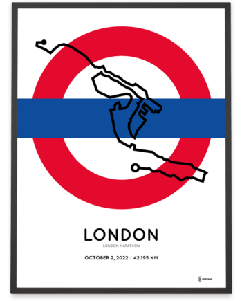 2022 London marathon Special Edition course poster