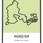 2022 Münster marathon strecke poster Sportymaps