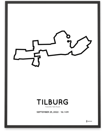 2022 Tilburg Ten Miles parcours poster
