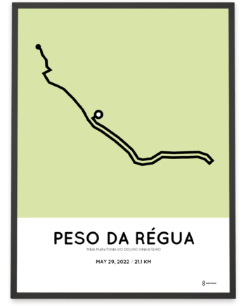 2022 Douro Wine region half marathon course poster