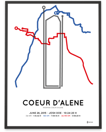 2015 Ironman Coeur D'Alene course poster