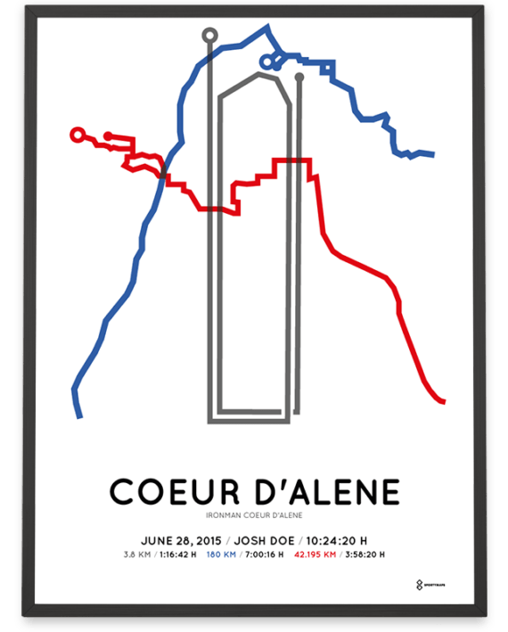 2015 Ironman Coeur D'Alene course poster