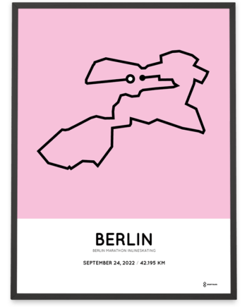 2022 Berlin marathon inlineskating course print sportymaps