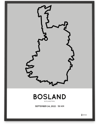 2022 Boslandtrail 50km parcours poster