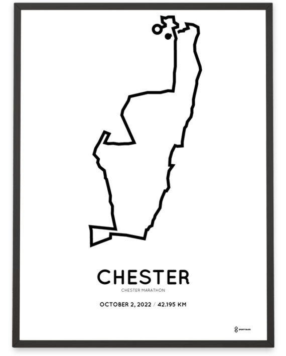2022 Chester marathoner map