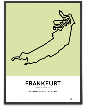 2022 Frankfurt marathon streckeposter sportymaps