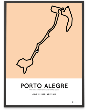 2022 Porto Alegre marathon course poster