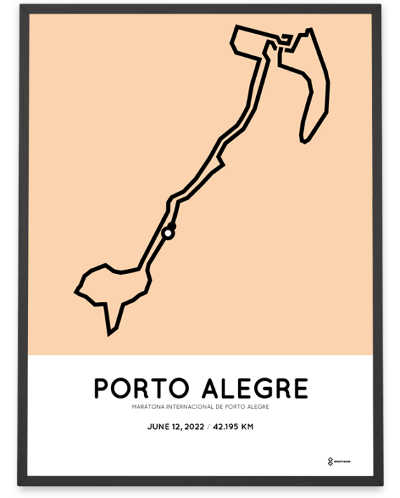 2022 Porto Alegre marathon course poster
