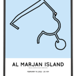 2022 Ras-Al-Khaiman half marathon Sportymaps course poster