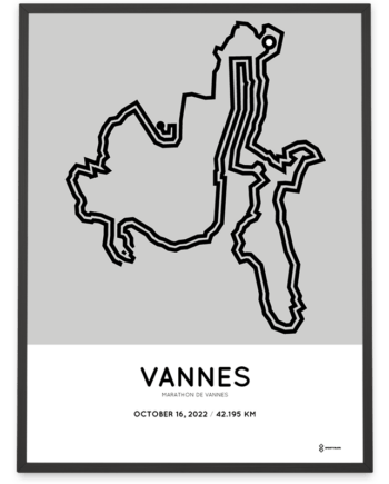 2022 marathon de Vannes parcours poster