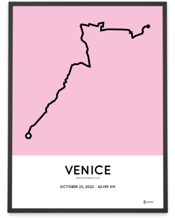 2022 Venicemarathon routemap poster