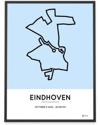 2022 Eindhoven marathon SPortymaps parcours poster