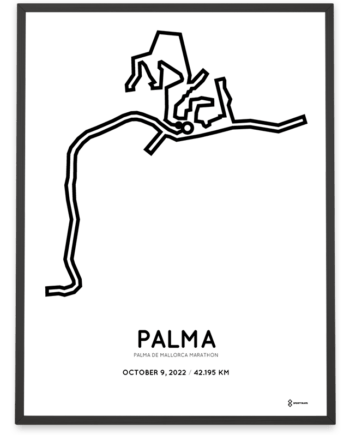 2022 palma de mallorca marathon course print