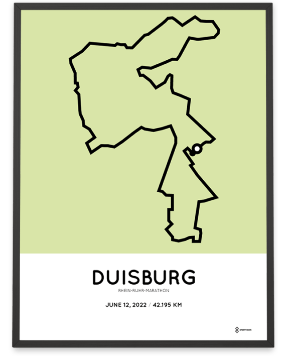 2022 rhein-ruhr-marathon Sportymaps streckeposter