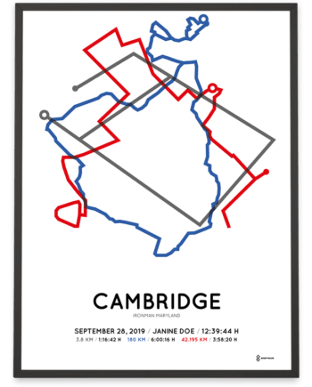 2019 Ironman Maryland course poster