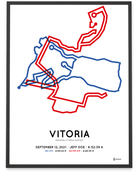 2021 Ironman Vitoria-Gasteiz parcours poster